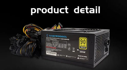 T.F.SKYWINDINTL nuovo 2000W ATX PSU alimentatore minerario supporto alimentazione PC 8 schede Display GPU 95% efficienza per BTC Bitcoin Miner
