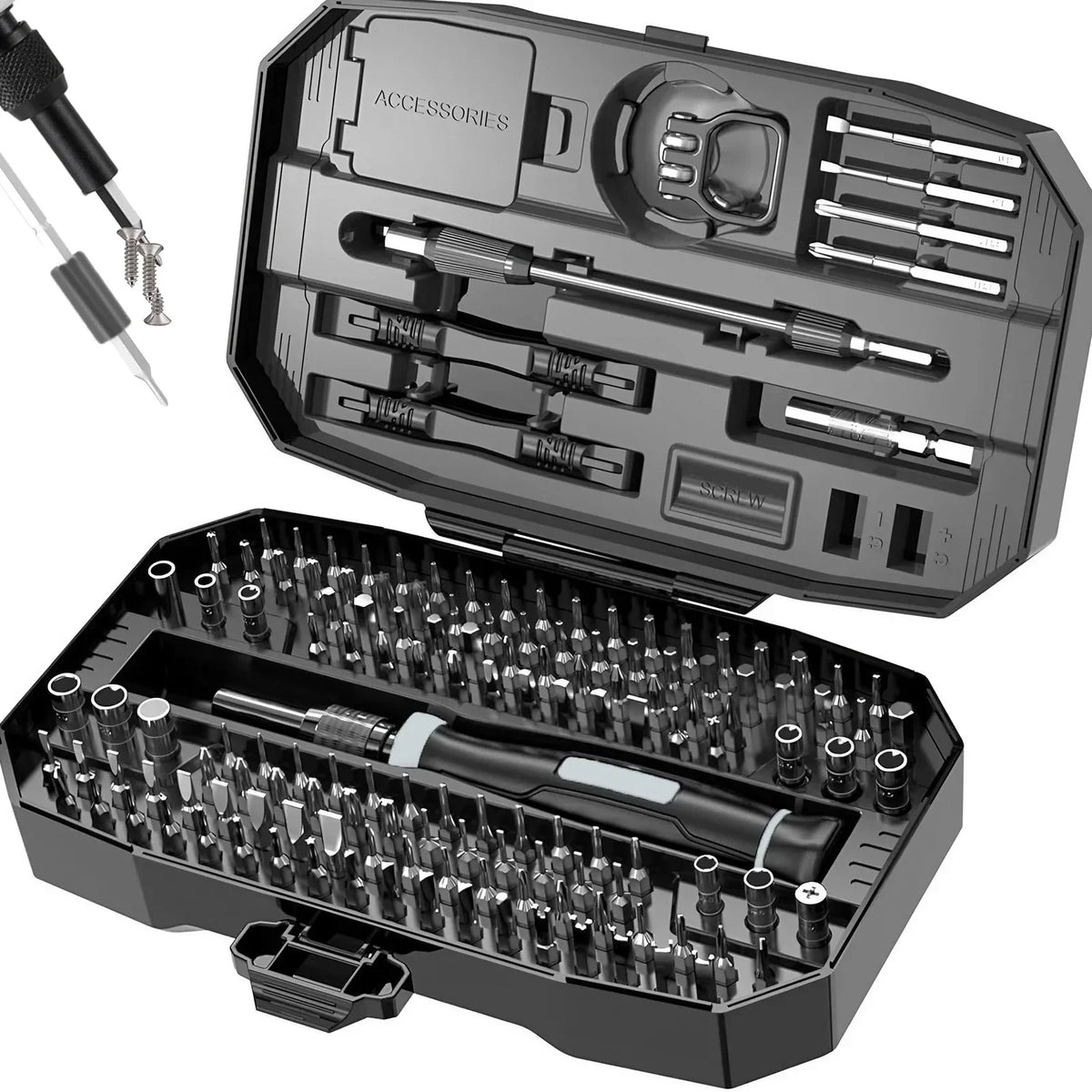 Set di cacciaviti di precisione, Kit di attrezzi per Laptop, Kit di riparazione di cacciaviti per Computer professionale 152/25 in 1 cacciavite Torx T5 T6