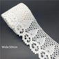 10mm-50mm 2 metri di nastro di pizzo di cotone 100% bianco per abbigliamento tessuto da cucito rifiniture in cotone all'uncinetto nastro di pizzo accessori fatti a mano
