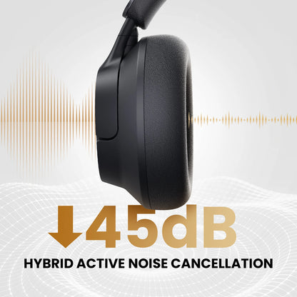 HAYLOU FlowLoop S33 Cuffie Wireless Over-Ear Bluetooth con Cancellazione Attiva del Rumore 45dB, Hi-Res LDAC, 100h di Autonomia