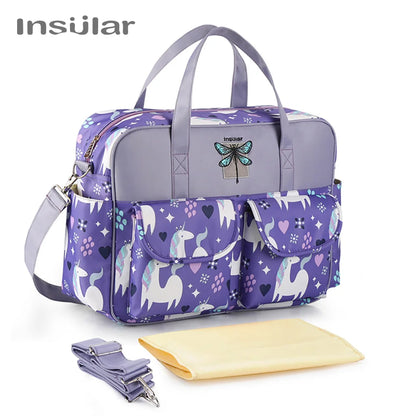Borsa per pannolini impermeabile di nuovo stile borsa da viaggio Messenger di grande capacità borse multifunzionali per passeggino madre maternità