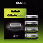 Lame di ricambio Gillette Labs Aurora Series, lamina ultra sottile a 5 strati, 4 pezzi per rasoio Gillette Labs