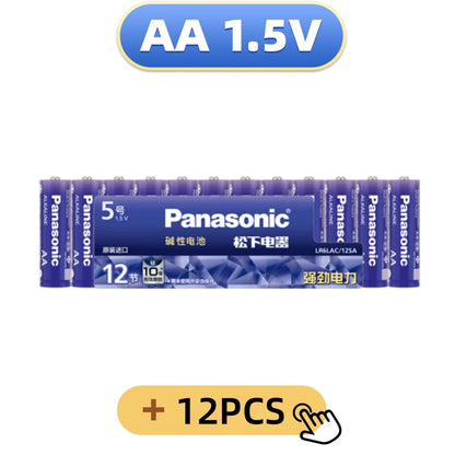 Batterie alcaline Panasonic AA/AAA da 1,5 V, adatte per fotocamere digitali, torce elettriche, lettori CD, mouse wireless, ecc.