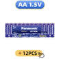Batterie alcaline Panasonic AA/AAA da 1,5 V, adatte per fotocamere digitali, torce elettriche, lettori CD, mouse wireless, ecc.