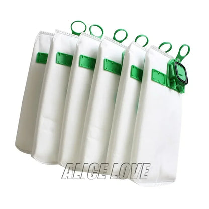 6/12 pezzi di ricambio per sacchetti per polvere ad alta efficienza per sacchetti della spazzatura Vorwerk VK140 VK150 FP140 aspirapolvere