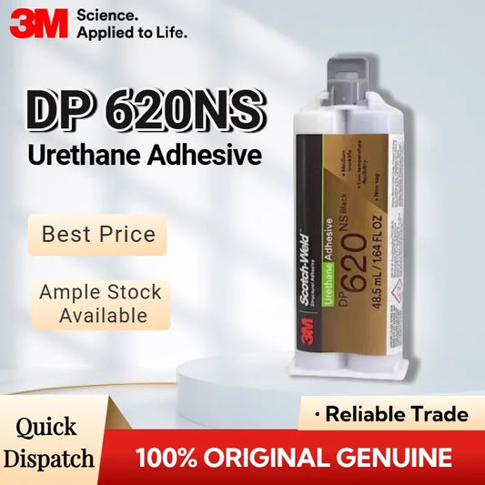 Adesivo Uretanico Originale 3M DP620NS Scotch-Weld 48.5ML Nero Non-Sciolmibile Colla Strutturale Bicomponente per Metallo Plastica Gomma Legno