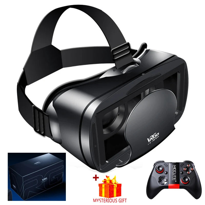 VRG Pro Realtà Virtuale Occhiali VR Dispositivi per cuffie Viar 3D Occhiali per casco Lenti Smart per Smartphone Cellulare Set di giochi per dispositivi mobili