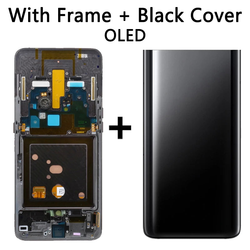 Display LCD Super AMOLED per Samsung A80 A805 A805F, gruppo digitalizzatore touchscreen con sensore di impronte digitali per Samsung A90 LCD