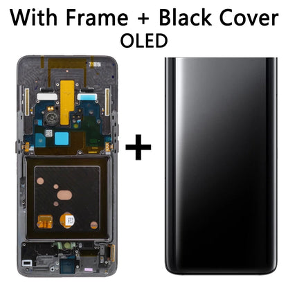Display LCD Super AMOLED per Samsung A80 A805 A805F, gruppo digitalizzatore touchscreen con sensore di impronte digitali per Samsung A90 LCD