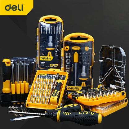 DELI Set di cacciaviti Kit di cacciaviti magnetici Punte di precisione elettriche Xiaomi Iphone Computer Cacciaviti Torx a tre ali Piccoli