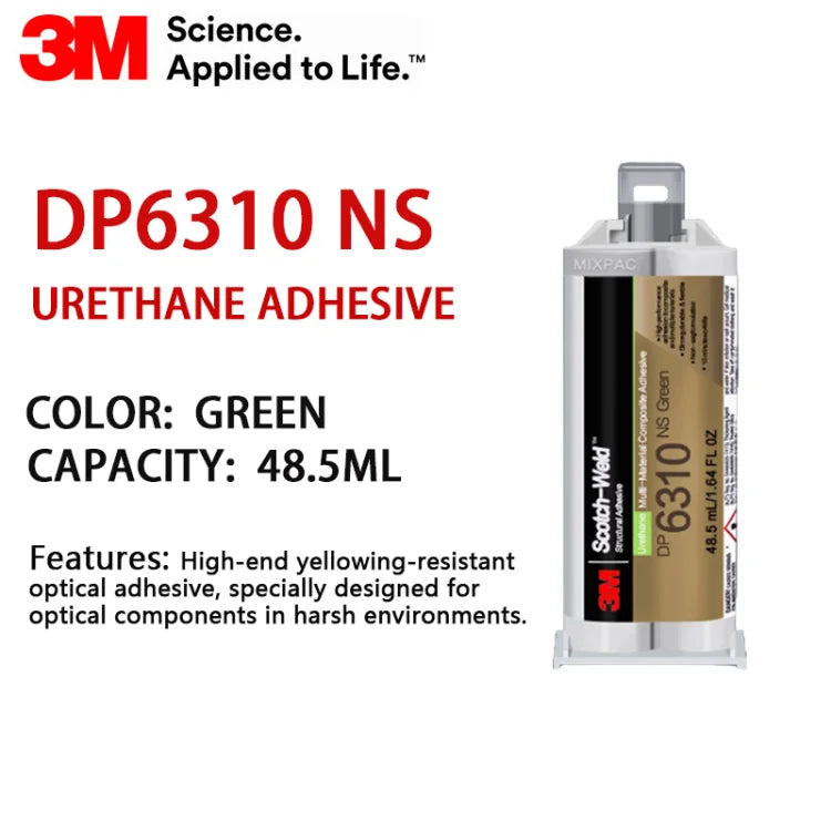 Originale 3M DP6310NS Scotch Weld Adesivo in uretano 50ML Verde Multi-Materiale Composito Adesivo strutturale Colla ad alta resistenza