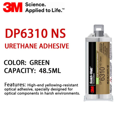 Originale 3M DP6310NS Scotch Weld Adesivo in uretano 50ML Verde Multi-Materiale Composito Adesivo strutturale Colla ad alta resistenza