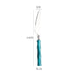 Nuovi posate in resina stile bambù 18/10 in acciaio inossidabile 304 posate classiche set di stoviglie argento blu verde crema trasporto di goccia