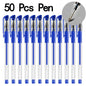 20/50 pezzi Penne gel Set Nero Blu Rosso Ricarica Gel Forniture scolastiche e per ufficio Cancelleria accessori kawaii cancelleria penne carine