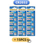 5-60 pezzi, batteria a bottone CR2032, batteria al litio 3V per orologi, giocattoli, calcolatrici, telecomandi per auto, batteria a forma di moneta.