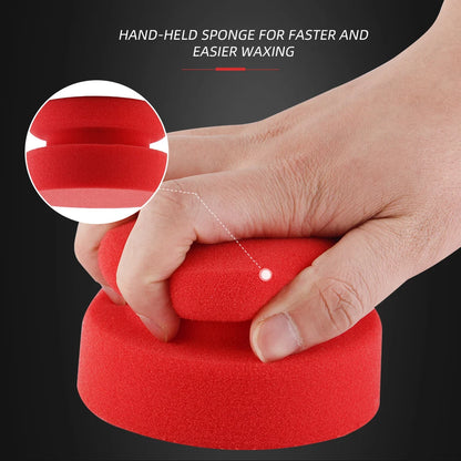 SPTA 1pc Applicatore di cera a mano Composto in spugna Car Beauty Auto Paint Care Tampone in schiuma per lucidatura