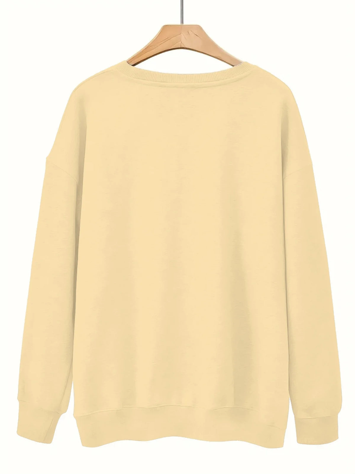 Maglione da donna, modello casual, ampio, comodo e caldo, con stampa a motivi parigini, scollo rotondo e maniche lunghe, ideale per l’autunno e l’inverno.