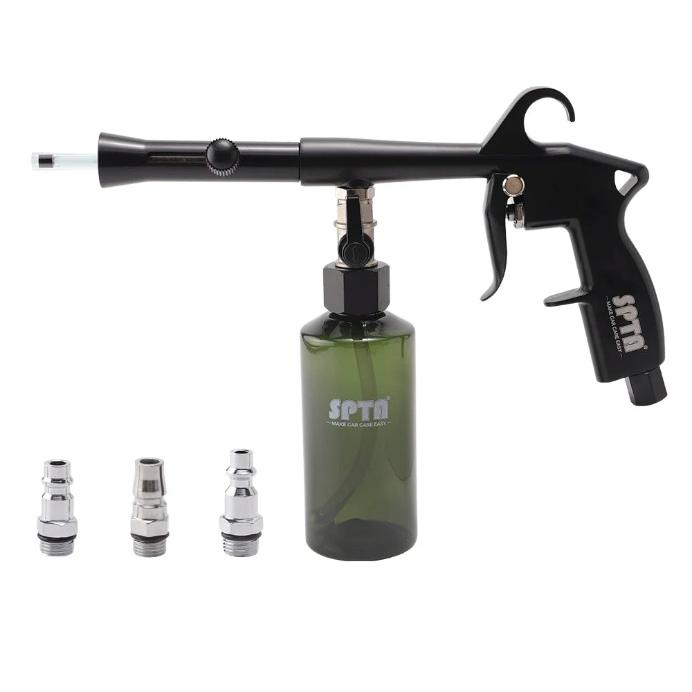 Pistola per la pulizia degli interni dell'auto SPTA Spray per rivestimento ad aria compressa con strumento multifunzione per bottiglie per i dettagli automatici