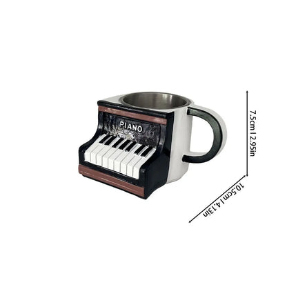 Nuovo unico strumento musicale tazza da caffè creativo 3D sassofono violino tazza nuove tazze tazza di latte regalo di fascia alta ornamenti per il desktop