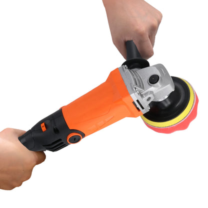 Podofo Lucidatrice Rotativa Elettrica per Auto 1200W, Macchina per Lucidatura e Ceratura Auto a 6 Livelli Variabili, Strumento per Auto e Barche