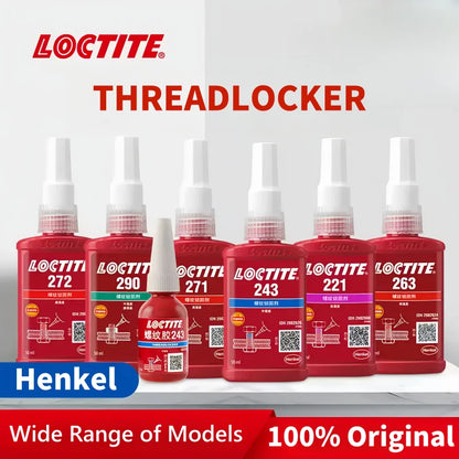 100% originale Loctite 243 242 222 262 263 270 271 277 290 Colla per viti 50ml Frenafiletti Colla anaerobica Fissatore per viti