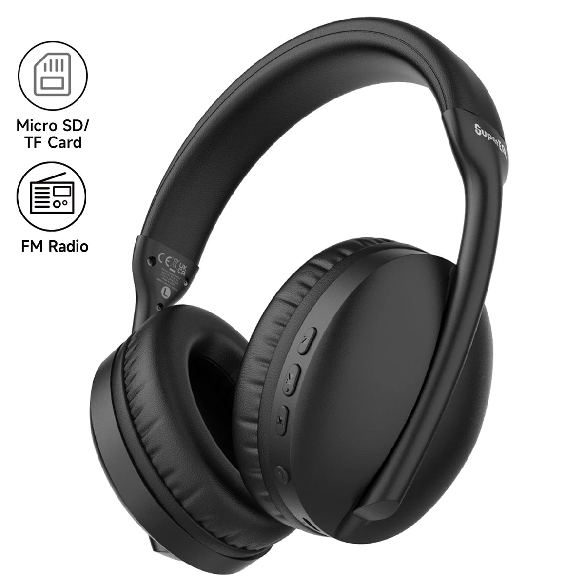 Oneodio SuperEQ S6001 Cuffie Bluetooth Cuffie wireless sopra l'orecchio con modalità Micro SD/Scheda TF/Radio FM Cuffie HiFi stereo