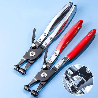 Pinze per fascette stringitubo, set di pinze per fascette stringitubo a lungo portata per filo, set di tubi flessibili per olio combustibile, acqua, strumenti automatici, riscaldatore per radiatore refrigerante e tubo dell'ac
