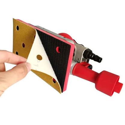 Carta vetrata per levigatura a secco pneumatica rettangolare a 8 fori 95/180mm Floccaggio di mastice per cenere atomiche per la molatura