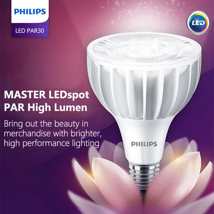 Faretto Philips MASTER LED PAR30 ad alto lume E27 20W 32W 40W 3000K 4000K 6000K COB LED bianco 15 °   30 °   Lampade del negozio del negozio angolare
