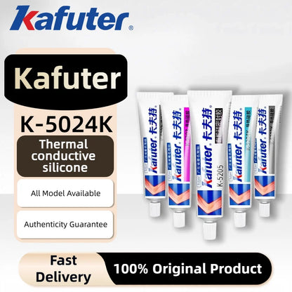Pasta Termica in Silicone KAFUTER K-5203 K5204 K5205 K5207, Composto Conduttivo ad Alta Temperatura per Dissipatori di Calore ed Elettronica