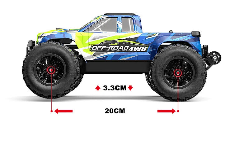 Auto RC Fuoristrada 4x4 per Adulti Hyper Go MJX 14208, Giocattoli RC 1/14 4WD 2.4G, Auto RC Brushless, Camion RC, Auto da Corsa, Auto Telecomandata