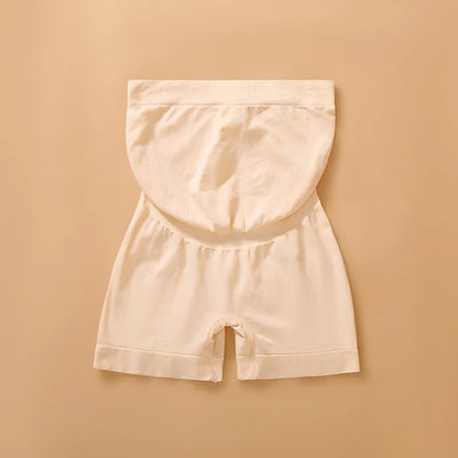 Pantaloni premaman senza cuciture a vita alta Donne incinte Comode mutandine di sicurezza Mutandine da donna Gravidanza Leggings corti Intimo