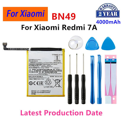 Batteria originale per telefono Xiaomi Mi Redmi Note Mix 2 3 3S 3X 4 4X 4A 4C 5 5A 5S 5X M5 6 6A 7 8 Pro Plus BN43 BN31