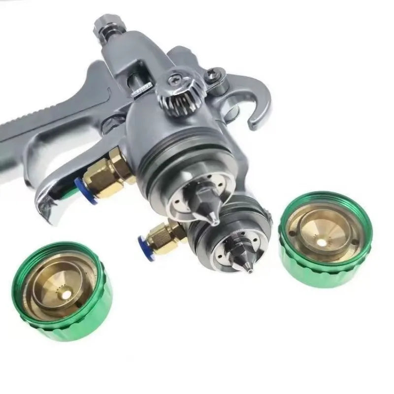 Pistola a spruzzo a doppia testa pistola a spruzzo con placcatura a colori rivestimento a base d'acqua pressurizzato interno pistola di miscelazione esterna Nano adesiva AB