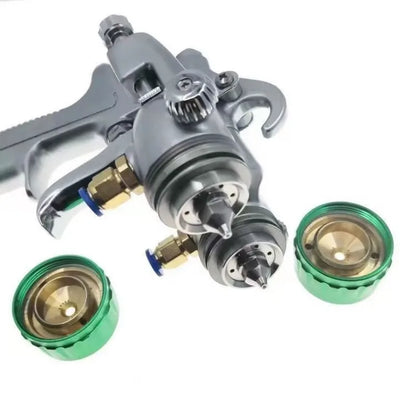 Pistola a spruzzo a doppia testa pistola a spruzzo con placcatura a colori rivestimento a base d'acqua pressurizzato interno pistola di miscelazione esterna Nano adesiva AB