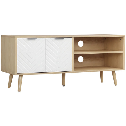 Mobile TV HOMCOM 839-140, 110 cm, con 2 ante e passacavi