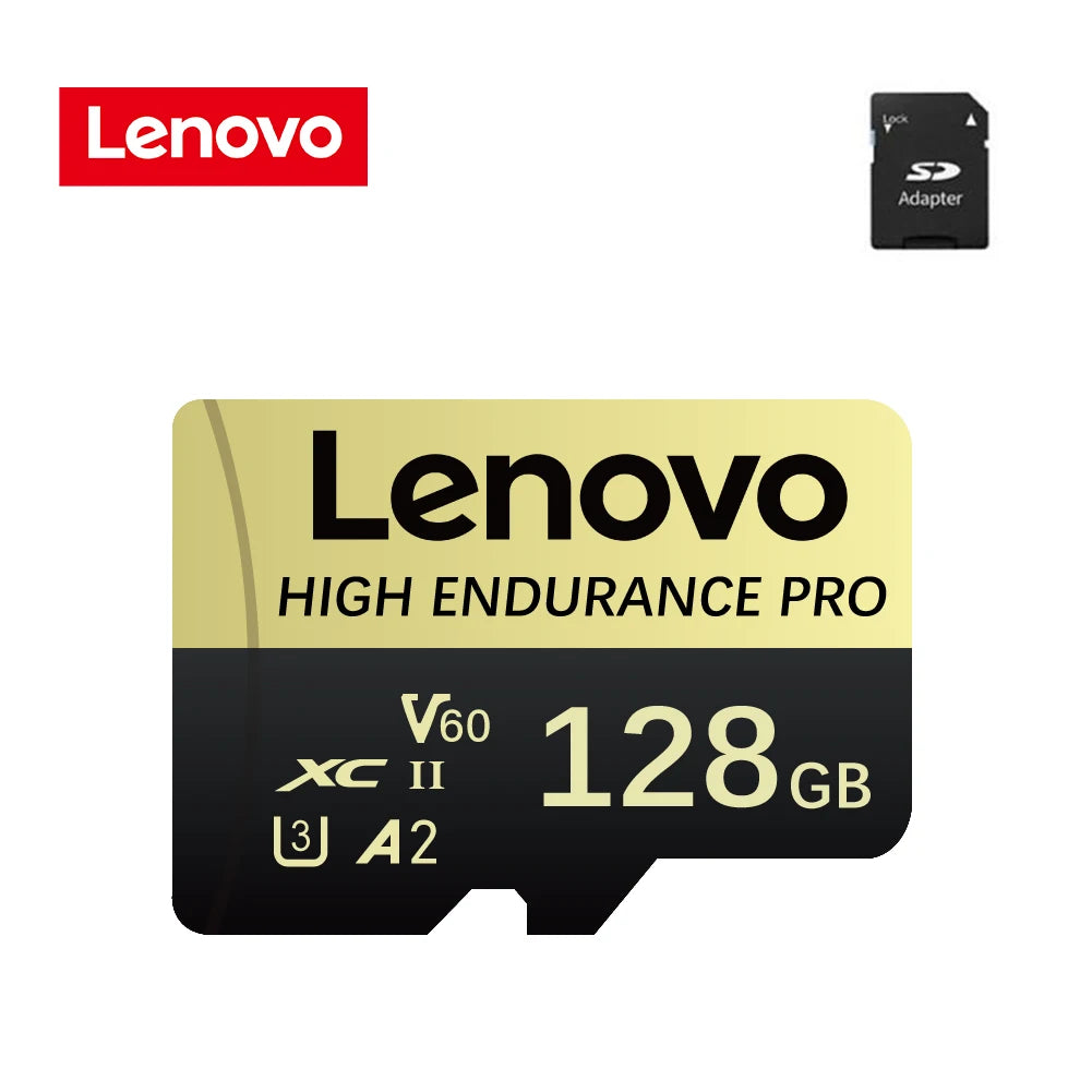 Scheda di memoria Lenovo 64GB 128GB 512GB 1TB Micro SD Classe 10 TF con adattatore SD per smartphone e dash cam
