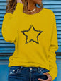 T-shirt da donna in 100% cotone, modello slim, a maniche lunghe, top bianco sottile, maglietta da donna
