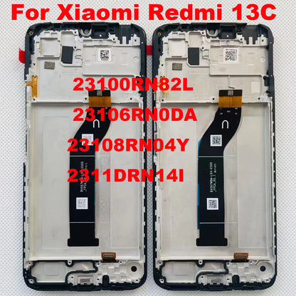 6.74 '' Nuovo Originale Per Xiaomi Redmi 13C 4G 5G Poco C65 Display LCD Touch Screen Digitizer Telaio Per Xiaomi Poco M6 5G parti LCD