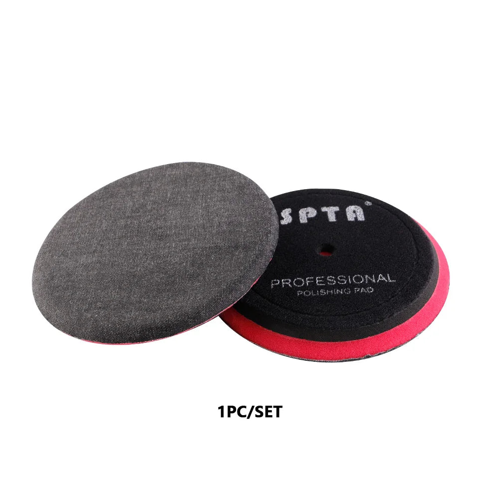 (Vendita singola) SPTA 5 pollici (125mm) Premium Denim Pad rimozione buccia d'arancia tampone per lucidatura auto per piastra di supporto lucidatrice per auto