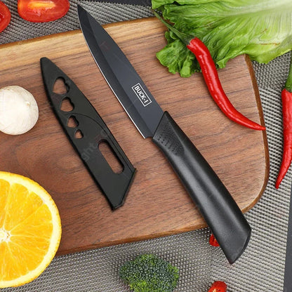 WXCOO Set di 1-3 Coltelli da Chef con Copertura, Coltello da Cucina Giapponese in Acciaio Inox per Tagliare Frutta e Verdura