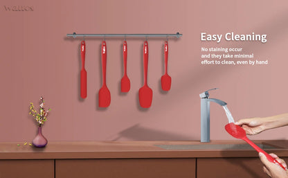 Walfos 5 Pz/set Spatola In Silicone Antiaderente Cottura Della Pasticceria Spatola In Silicone Resistente Al Calore Utensile Da Cucina Strumento di Cottura