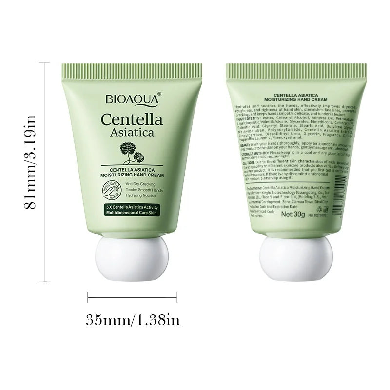 BIOAQUA Asiatico Centella Crema per le mani Sbiancamento delle mani Idratante Anti rughe Anti-età Prodotti per la cura della pelle delle mani
