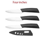 Coltello in ceramica da 3/4/5 pollici resistente all'ossidazione e senza ruggine, con custodia, portatile, per la preparazione di alimenti per neonati e bambini.