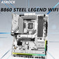 Scheda Madre ASROCK B860 STEEL LEGEND WIFI LGA1851 Supporta Core Ultra 5 225F 5 225 7 265KF 7 265F DDR5 256GB 2.5GbE ATX PCI-E 5.0