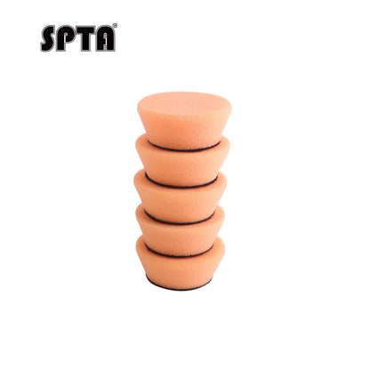 SPTA Kit 5 Pezzi di Spugne Abrasive Miste da 1,4 Pollici (35 mm) e 2 Pollici (50 mm) per Lucidatura e Dettaglio Auto