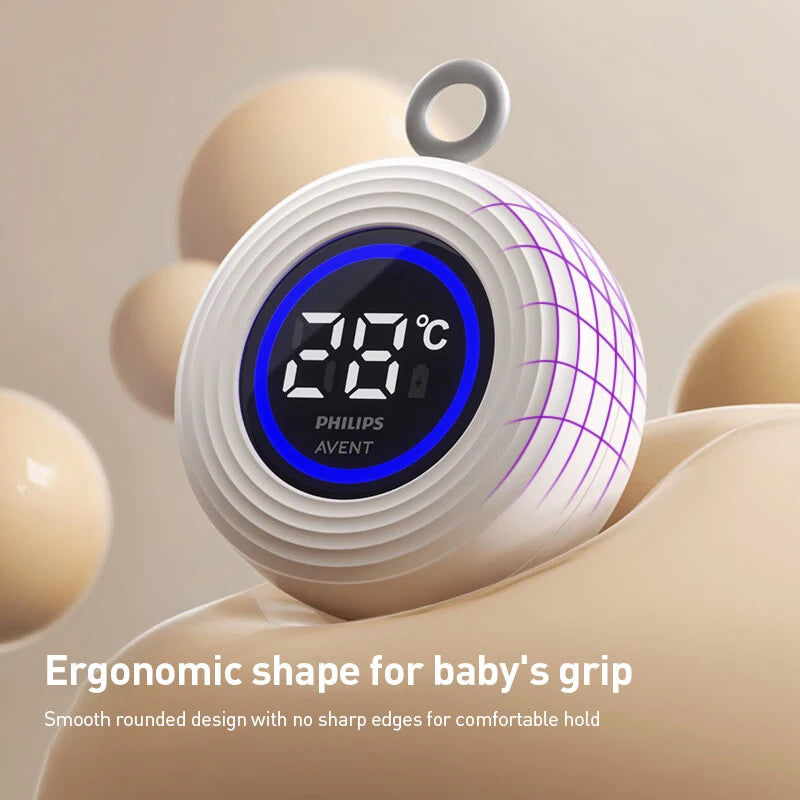 Termometro Digitale per Bagnetto Philips Avent, Lettura Rapida in 5 Secondi, Ricaricabile USB, Materiale ABS Sicuro, Misuratore di Temperatura Galleggiante per Bambini