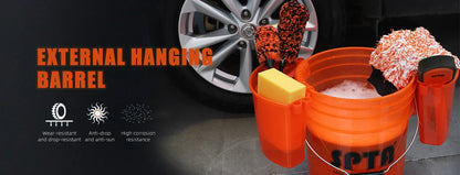 SPTA Universal Bucket Organizer Car Detailing lavaggio Tool Storage Kit barile appeso esterno