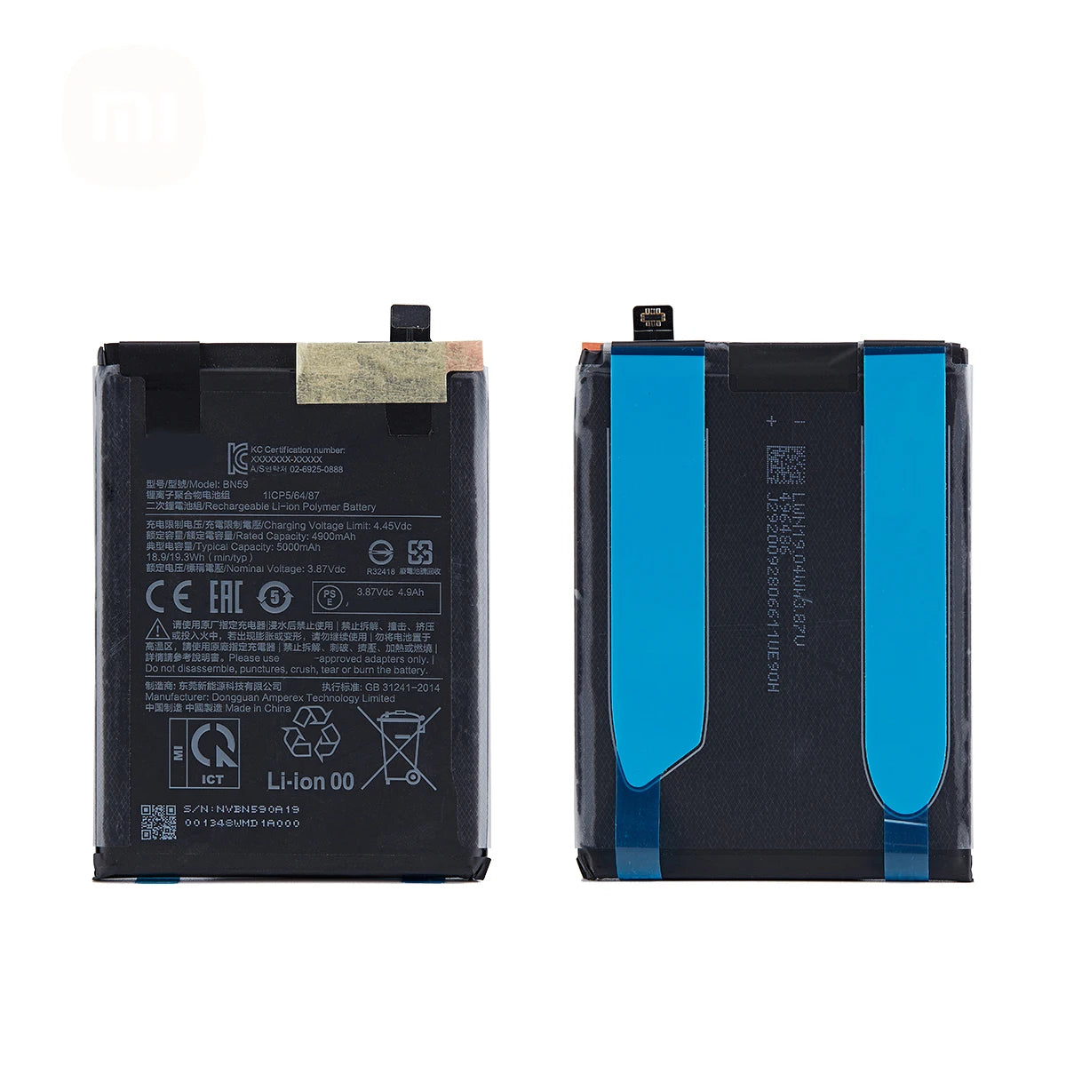 Batteria originale BN59 5000mAh al 100% per Xiaomi Redmi Note 10 / 10S / Note 10 Pro 10pro Batterie di ricambio per telefono