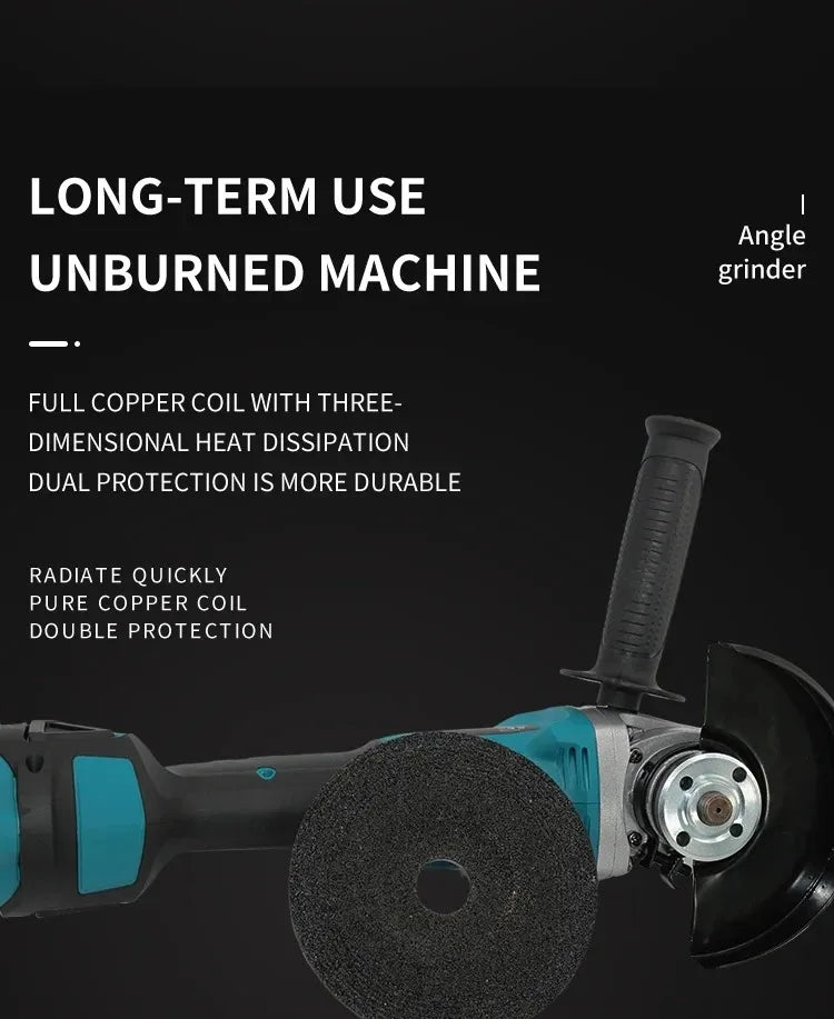 Smerigliatrice Angolare Makita DGA404 125mm 2026 Resistente a Polvere e Acqua per Taglio Metallo e Calcestruzzo, Utensile Elettrico a Batteria 18V